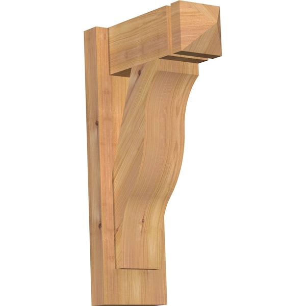Ekena Millwork Funston Arts & Crafts Smooth Outlooker, Western Red Cedar, 5 1/2"W x 12"D x 20"H OUT06X12X20FST03SWR - main